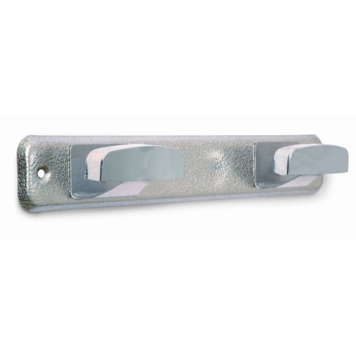 B7045-J Perchero Acero inox. Cromado. 240 x 40 mm. 2 brazos