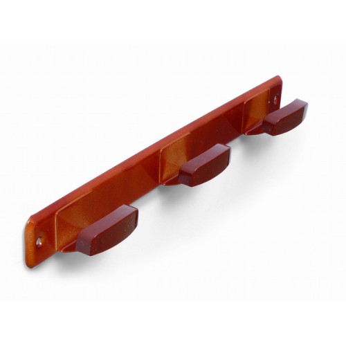 B7046-M Perchero Acero inox. Porcelana. 350 x 40 mm. 3 brazos