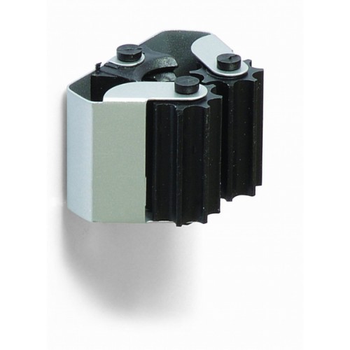B7064-F Cuelga escobas con rodillos Individual. Cromado mate. 35 x 55 mm
