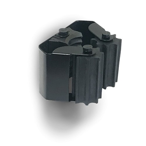 B7064-N Cuelga escobas con rodillos. Adhes. y tornillos. Negro