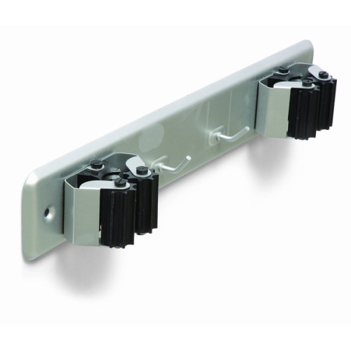 B7065-F Cuelga escobas con rodillos. Cromado mate. 275 x 50 mm. Doble