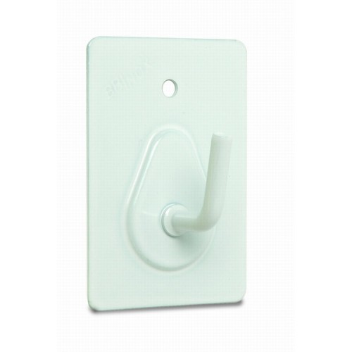 B7201-D Percha Gancho grande. Lacado Blanco. 36 x 53 mm