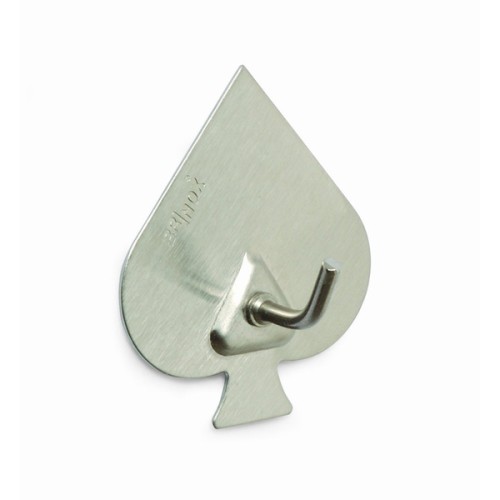 B7211-E Perchas diseño Poker. Acero Inoxidable. 52 x 44 mm