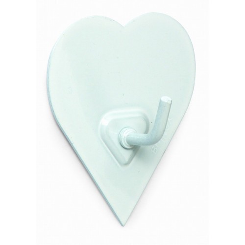 B7212-D Perchas diseño Poker. Lacado Blanco. 52 x 44 mm