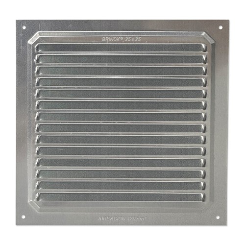 B7256-A Rejilla de Ventilación. Aluminio. 25 x 25 cm