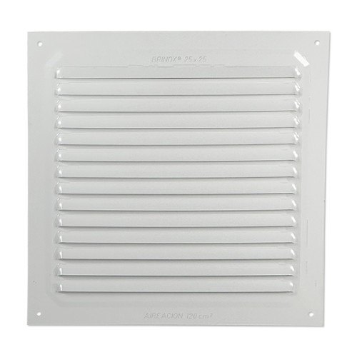 B7257-D Rejilla de Ventilación Adhesiva. Lacado Blanco. 25 x 25 cm