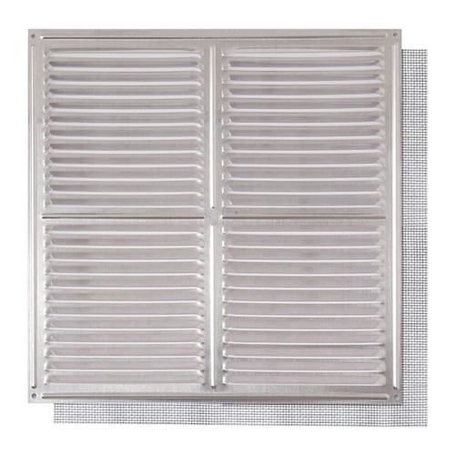 B7305-A Rejilla con Mosquitera. Aluminio. 30 x 30 cm