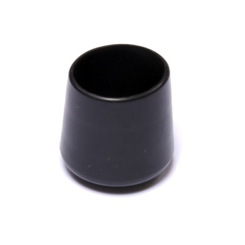 B7526-N Contera exterior redonda flexible. Negro. Ø 20 mm