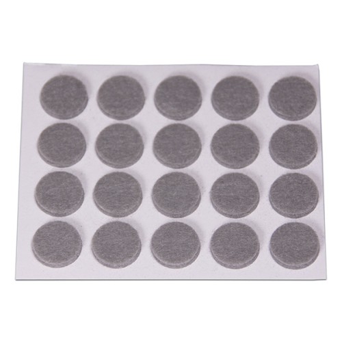 B7602-G Deslizadores de Fieltro Sintético. Gris. Ø 16 mm
