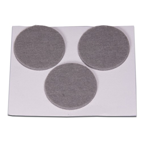 B7608-G Deslizadores de Fieltro Sintético. Gris. Ø 42 mm
