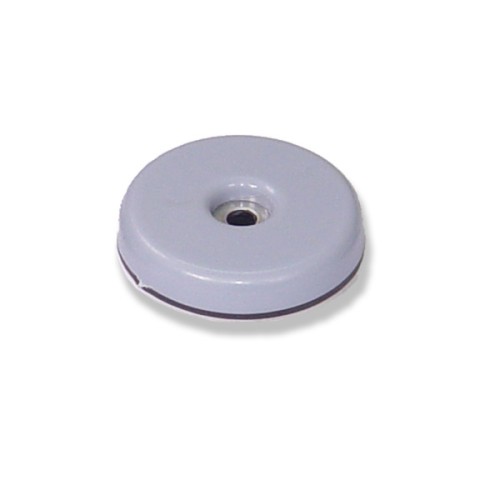 B7752-G Deslizadores para muebles adhesivo y tornillo. Gris. Ø 38 mm