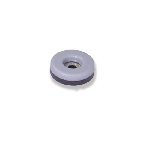 B7754-G Deslizadores para muebles adhesivo y tornillo. Gris. Ø 22 mm