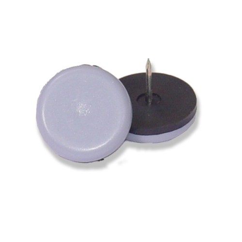 B7770-G Deslizadores para muebles con clavo. Gris. Ø 32 mm