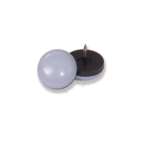 B7771-G Deslizadores para muebles con clavo. Gris. Ø 22 mm