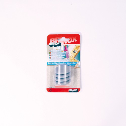 Mod. B7781-G Patín deslizador para muebles. Gris. Ø 40 mm [Blister 4 unidades]