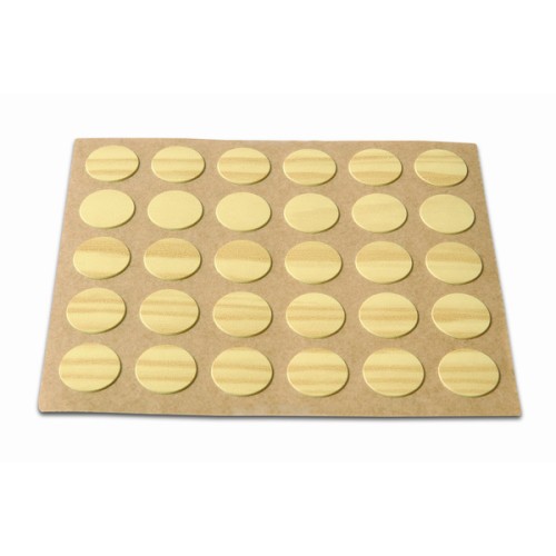 B7790-X Embellecedor Cubre-tornillos adhesivo. Madera Pino. Ø 13 mm