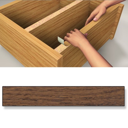 B7797-O Canto embellecedor Adhesivo. Madera Nogal. 19 mm x 5 m