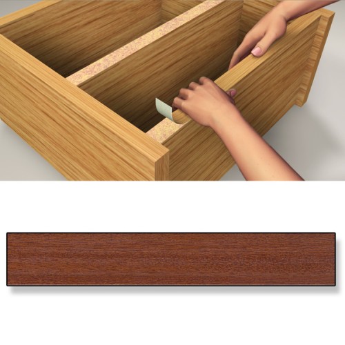 B7797-Z Canto embellecedor Adhesivo. Madera Sapeli. 19 mm x 5 m