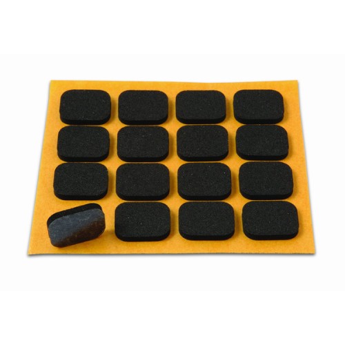 B7812-N Antideslizante de caucho. Negro. 16 x 20 mm