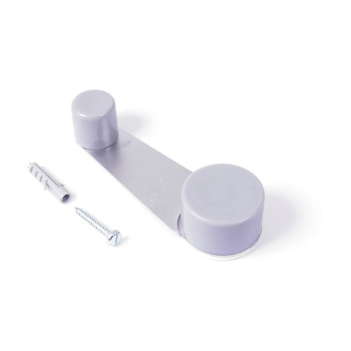 B7827-F Tope Retenedor Giratorio. Cromado mate. 32 x 102 x 22 mm