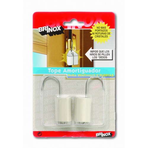 Mod. B7830-B Amortiguador para Puertas y Ventanas. Blanco. 70 x 44 mm [Blister 2 unidades]