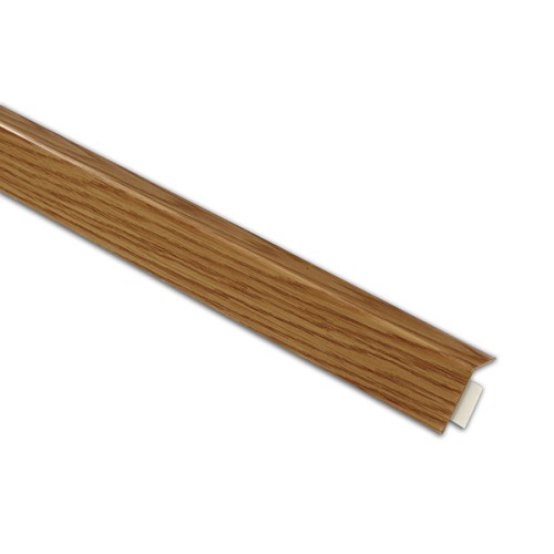 B8072 Ángulo metálico adhesivo. Madera Clara. 250 cm. 20 x 20 mm