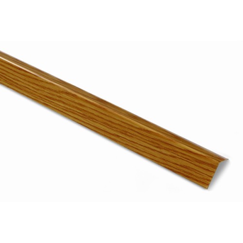 B8078 Ángulo metálico. Madera Clara. 250 cm. 25 x 25 mm