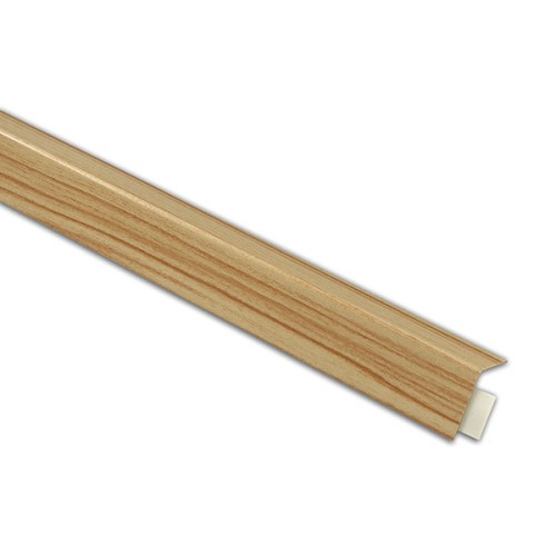 B8092 Ángulo metálico adhesivo. Madera Pino. 250 cm. 20 x 20 mm