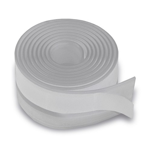B8222-H Burlete PVC expandido. Transparente. 100 cm. 38 nmm