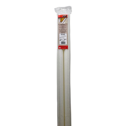Mod. B8223-B Burlete doble bajo puerta. Espuma 95 cm. Blanco. 95 cm. [Blister 1 tira]