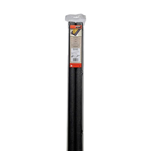 Mod. B8223-N Burlete doble bajo puerta. Espuma 95 cm. Negro. 95 cm. [Blister 1 tira]