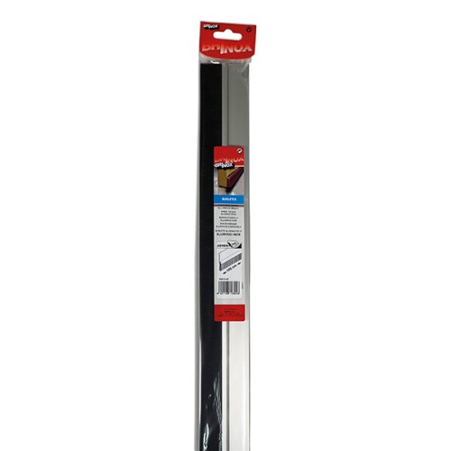 Mod. B8270-E Burlete aluminio pelo 25 mm. Inox. 100 cm [Blister 1 tira]