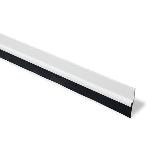 B8272-D Burlete aluminio goma 25 mm. Blanco. 100 cm