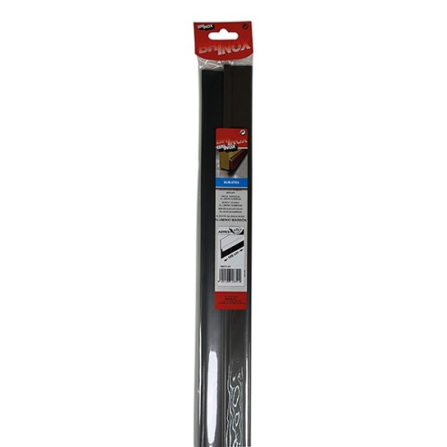 Mod. B8272-M Burlete aluminio goma 25 mm. Marron. 100 cm [Blister 1 tira]