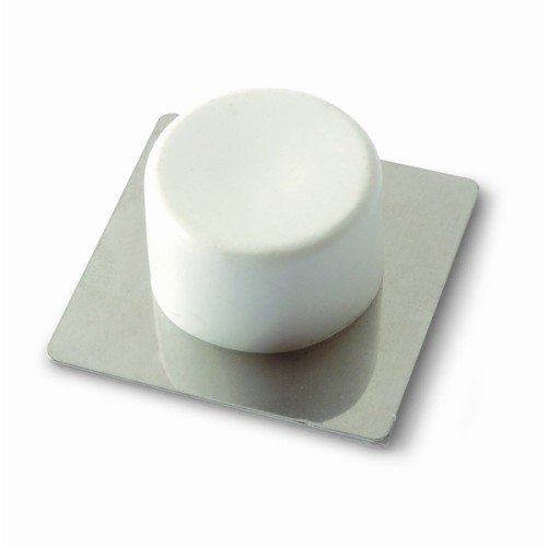 B9001-B Tope puerta adhesivo. Blanco. 45 x 45 x 21 mm