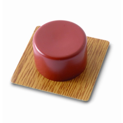 B9001-U Tope puerta adhesivo. Parquet marrón. 45 x 45 x 21 mm