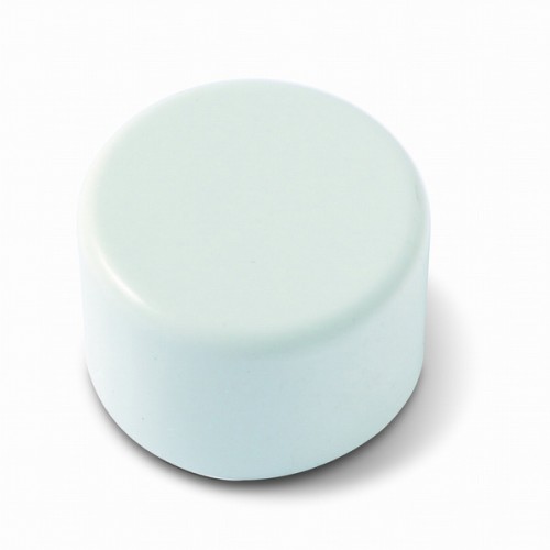 B9002-B Tope puerta con tornillo invisible. Blanco. Ø 30 x 19 mm