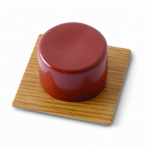 B9006-U Tope puerta Pequeño adhesivo. Parquet marrón. 41 x 41 x 20 mm