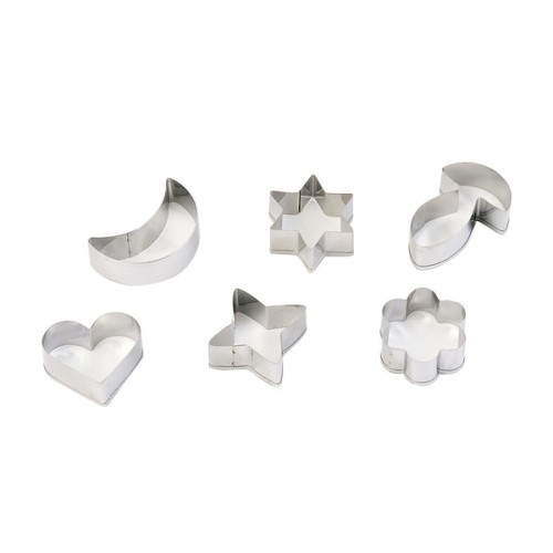 C50093 Corta Pastas. Juego 6 piezas. Acero Inoxidable. 5,5 cm