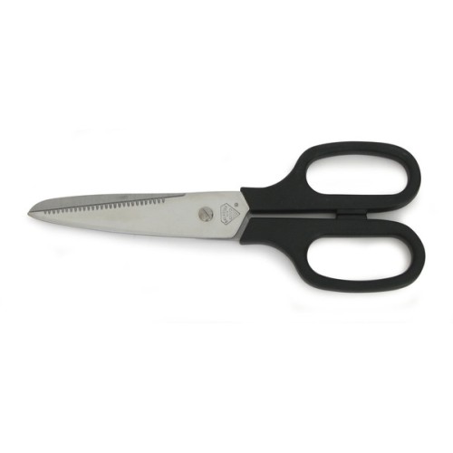 C50503 Tijera Cocina plastificada. Negro. 7½" - 19 cm