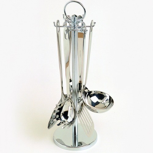 C50652 Utensilios de cocina. Juego 6 piezas. Acero Inoxidable. 44 x 14,5 x 14,5 cm
