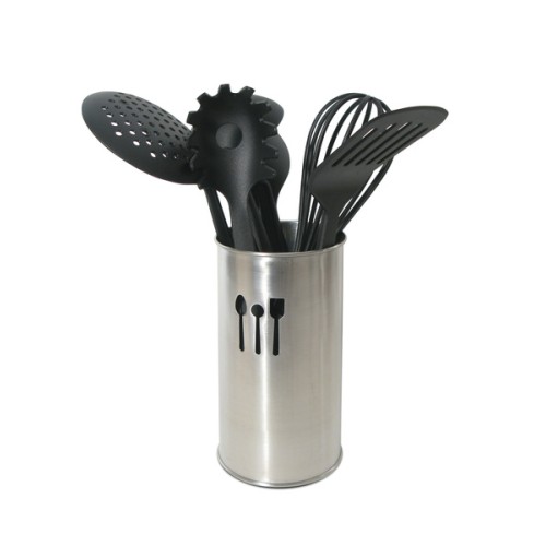C50684 Utensilios de cocina. Juego 6 piezas. Negro