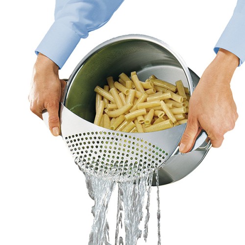 Mod. C51474 Escurridor para Ollas. Inox. Acero Inoxidable. Hasta Ø 26 cm [Retractilado]