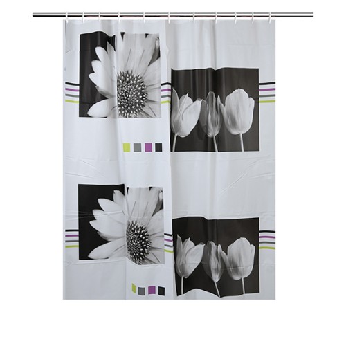 M52020N Cortina Baño. Negro. 180 x 180 cm