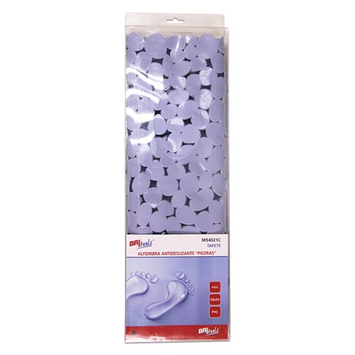 Mod. M54021C Alfombra Antideslizante Piedras. Azul. 53 x 53 cm [Caja-Display]