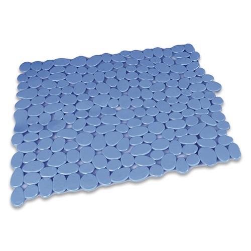 M54021C Alfombra Antideslizante Piedras. Azul. 53 x 53 cm