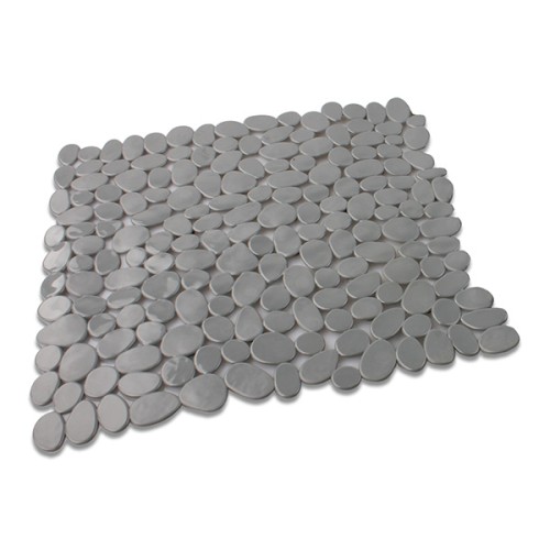 M54021G Alfombra Antideslizante Piedras. Gris. 53 x 53 cm