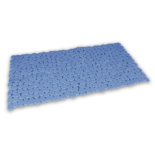 M54023C Alfombra Antideslizante Piedras. Azul. 40 x 88 cm