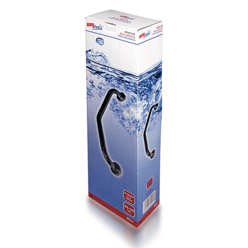 Mod. M54113E Asidero para Ducha. Acero Inoxidable. 30 + 30 cm. Ø25 mm [Blister 1 unidad]