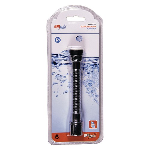 Mod. M55115J Aireador con Alargadera. Cromado. H22/M24x100. 14cm [Blister 1 unidad]